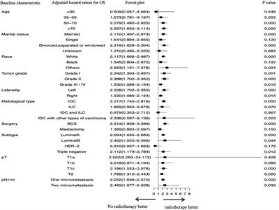 Evaluation of adjuvant therapy for T1-2N1miM0 breast cancer without further axillary lymph node dissection